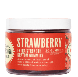 strawberry extra strength kratom gummies