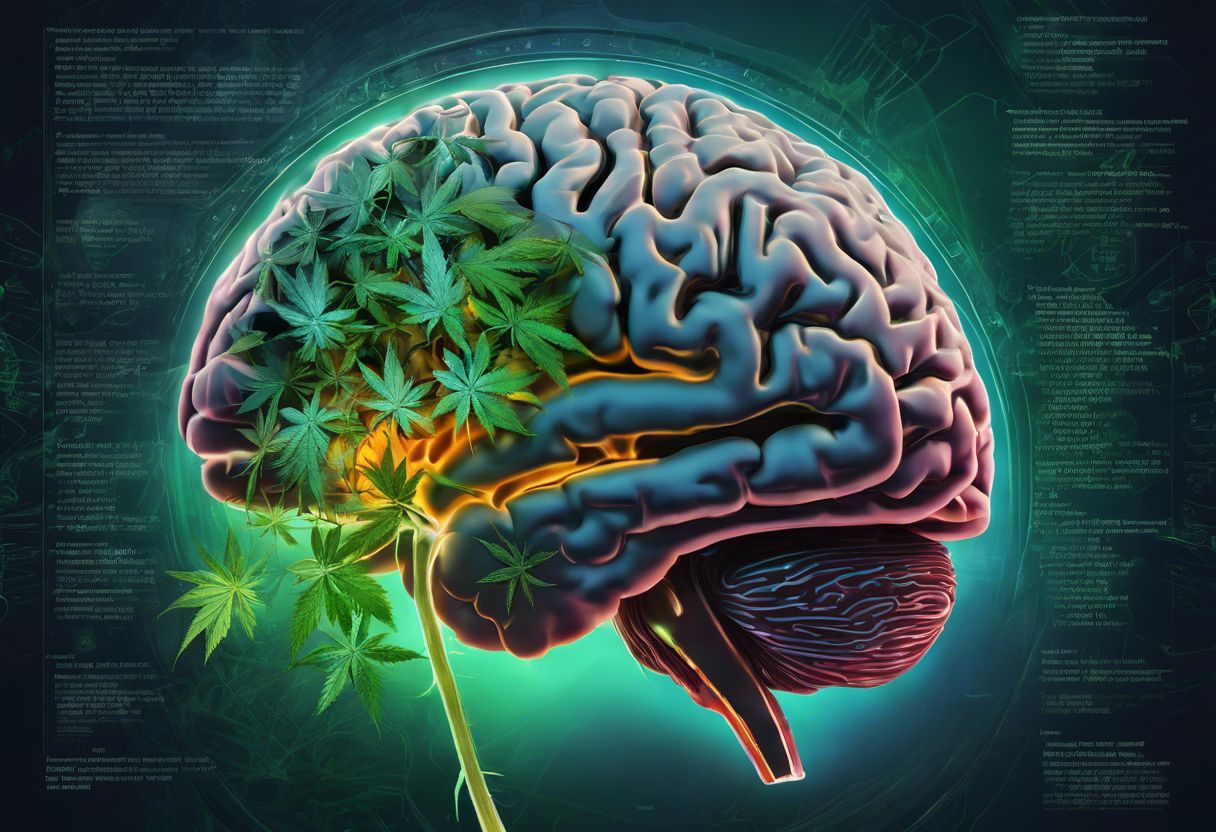 A brain scan displaying the impact of marijuana use on neurological structure. A brain scan displaying the impact of marijuana use on neurological structure.