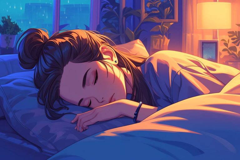 Woman sleeping with the help of best cbd for sleep products