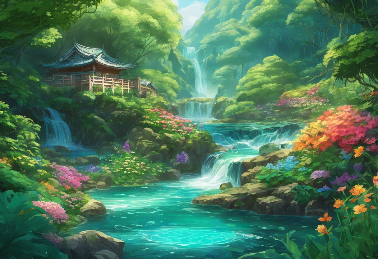 A detailed detox kit surrounded by natural elements in a serene setting.